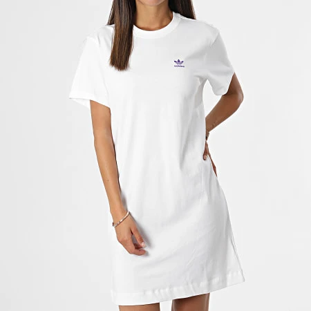 Adidas Originals Robe Tee Shirt Femme HL6613 Blanc 2 Adidas Originals Robe Tee Shirt Femme HL6613 Blanc