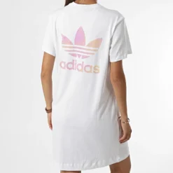 Adidas Originals Robe Tee Shirt Femme HL6613 Blanc 12 Adidas Originals Robe Tee Shirt Femme HL6613 Blanc -Promos Sublisane Magasin adidas 327477 HL6613 20220719T142948 06
