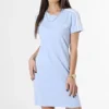 Adidas Sportswear Robe A Bandes Femme IC9885 Bleu Clair -Promos Sublisane Magasin adidas 366301 IC9885 20230329T152818 01