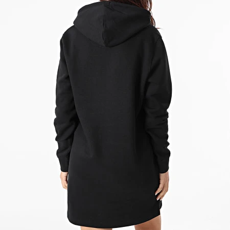 Robe Capuche Sweat Femme Logo Noir 6 Robe Capuche Sweat Femme Logo Noir – Image 4