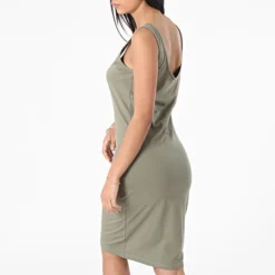 Robe Femme Emylin Vert Kaki -Promos Sublisane Magasin brave soul 313513 LDRJ 69EMYLIN KHAKI 20220415T154855 04