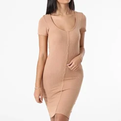 Robe Femme Harper Camel -Promos Sublisane Magasin brave soul 313543 LDRJ HARPERPKC CAMEL 20220415T154742 03