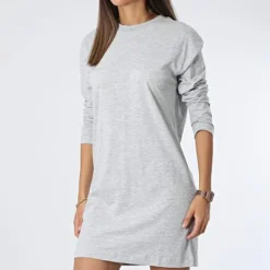 Robe Femme Lana Gris Chiné 8 Robe Femme Lana Gris Chiné -Promos Sublisane Magasin brave soul 324938 LDRJ 544LANA GREY MARL 20220628T160355 03