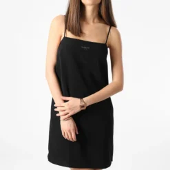 Calvin Klein Robe Débardeur Femme Monogram 5669 Noir
