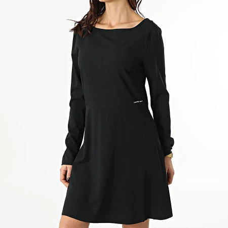 Calvin Klein Robe Femme 7691 Noir 3 Calvin Klein Robe Femme 7691 Noir