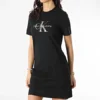 Calvin Klein Robe Tee Shirt Femme Gunmetal Monogram 7755 Noir -Promos Sublisane Magasin calvin klein 297672 J20J217755 BEH 20220125T160805 01