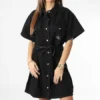 Calvin Klein Robe Jean Femme 0238 Noir -Promos Sublisane Magasin calvin klein 345662 J20J220238 1BY 20221117T095205 01