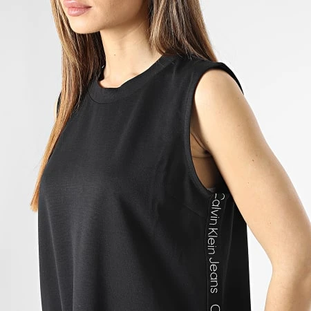 Calvin Klein Robe Débardeur A Bandes Femme 0758 Noir 4 Calvin Klein Robe Débardeur A Bandes Femme 0758 Noir – Image 2