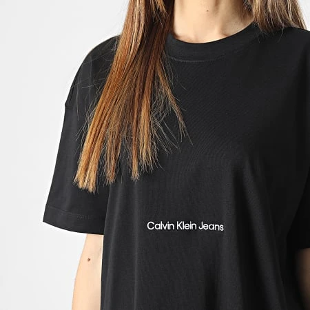 Calvin Klein Robe Tee Shirt Femme 0742 Noir 4 Calvin Klein Robe Tee Shirt Femme 0742 Noir – Image 2