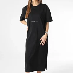 Calvin Klein Robe Tee Shirt Femme 0742 Noir 8 Calvin Klein Robe Tee Shirt Femme 0742 Noir -Promos Sublisane Magasin calvin klein 354416 J20J220742 BEH 20230126T155053 03