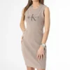 Calvin Klein Robe Débardeur Femme Mineral Dye Rib 1563 Marron -Promos Sublisane Magasin calvin klein 358032 J20J221563 PE5 20230208T152330 01