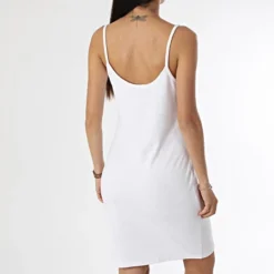 Calvin Klein Robe Débardeur Femme Towelling Strappy 1404 Blanc -Promos Sublisane Magasin calvin klein 371369 J20J221404 YAF 20230512T152913 04