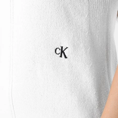 Calvin Klein Robe Débardeur Sans Manches Femme 1398 Blanc 4 Calvin Klein Robe Débardeur Sans Manches Femme 1398 Blanc – Image 2