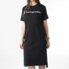 Champion Robe Tee Shirt Femme Oversize 114890 Noir 2 Champion Robe Tee Shirt Femme Oversize 114890 Noir -Promos Sublisane Magasin champion 306887 114890 KK001 20220310T152634 01