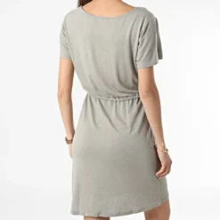 Deeluxe Robe Femme 02T222W Vert Kaki -Promos Sublisane Magasin deeluxe 311202 02T222W LIGHT KHAKI 20220413T160936 04