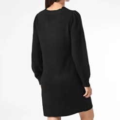 Deeluxe Robe Pull Femme Marinette Noir -Promos Sublisane Magasin deeluxe 336107 02V219W BLACK 20220913T153223 04