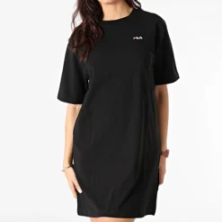 Fila Robe Tee Shirt Femme Elle 688436 Noir -Promos Sublisane Magasin fila 247544 688436 002 20210202T155903 03