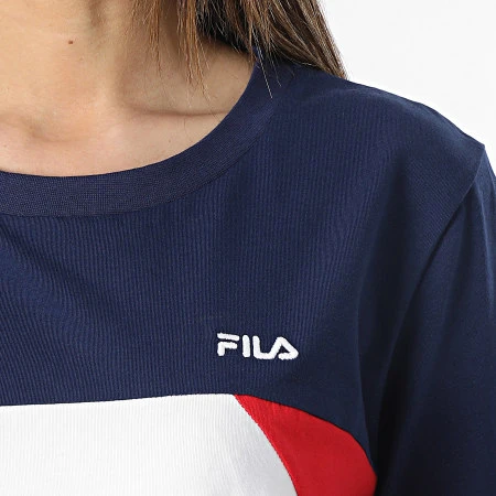 Fila Robe Tee Shirt Femme Balikesir Blanc Bleu Marine 4 Fila Robe Tee Shirt Femme Balikesir Blanc Bleu Marine – Image 2