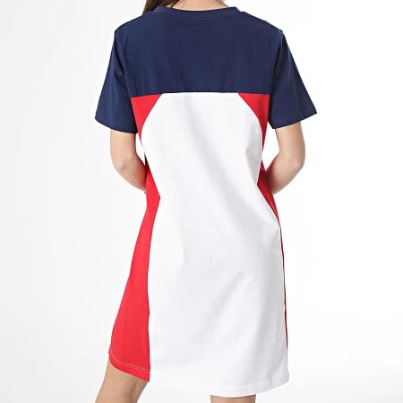 Fila Robe Tee Shirt Femme Balikesir Blanc Bleu Marine 6 Fila Robe Tee Shirt Femme Balikesir Blanc Bleu Marine – Image 4