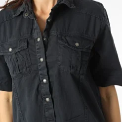 Robe Jean Femme Real Bleu Marine -Promos Sublisane Magasin girls outfit 301042 114 01 NAVY 20220204T155810 02