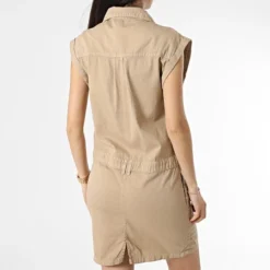 Robe Femme Beige -Promos Sublisane Magasin girls outfit 356290 314 03 SAND 20230210T161431 04