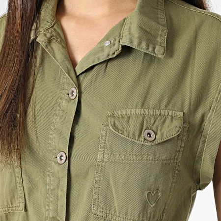 Robe Femme Vert Kaki 4 Robe Femme Vert Kaki – Image 2