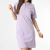 Robe Polo Manches Courtes Femme Lavande 2 Robe Polo Manches Courtes Femme Lavande -Promos Sublisane Magasin girls outfit 356298 314 01 LAVENDER 20230210T161750 01