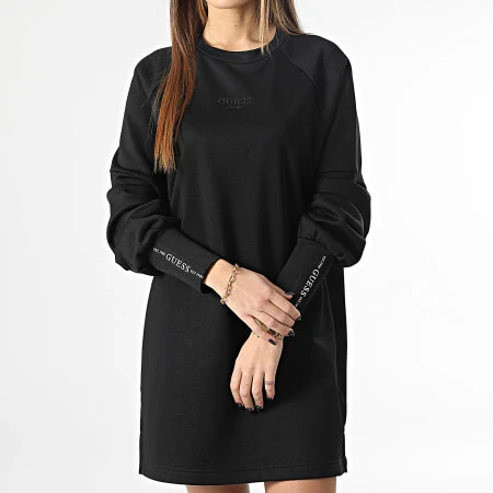 Guess Robe Sweat Femme W3RK57-K7EX1 Noir 3 Guess Robe Sweat Femme W3RK57-K7EX1 Noir