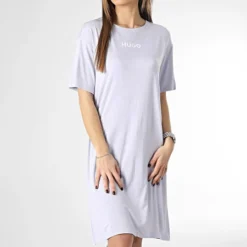 Hugo Robe Tee Shirt Femme Nightly 50490711 Lavande