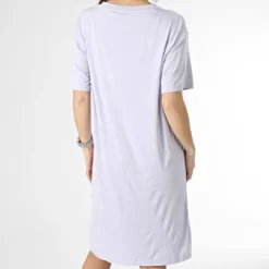Hugo Robe Tee Shirt Femme Nightly 50490711 Lavande -Promos Sublisane Magasin hugo 353337 50490711 535 20230126T154822 04