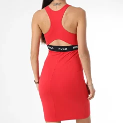 Hugo Robe Femme Nassari 50495065 Rouge -Promos Sublisane Magasin hugo 370023 50495065 693 20230526T105810 04