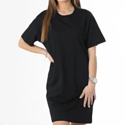 Robe Tee Shirt Femme Annabel Noir -Promos Sublisane Magasin jack and jones 356838 12214544 BLACK 20230208T152904 03