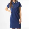 KAPORAL Robe Polo Manches Courtes Femme Julix Bleu Marine Argenté -Promos Sublisane Magasin kaporal 350137 JULIXW22 NAVY 20221208T150634 01