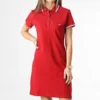 KAPORAL Robe Polo Manches Courtes Femme Julix Rouge Argenté 1 KAPORAL Robe Polo Manches Courtes Femme Julix Rouge Argenté -Promos Sublisane Magasin kaporal 350138 JULIXW22 CARMIN 20221208T150600 01