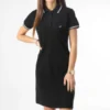 KAPORAL Robe Polo Manches Courtes Femme Julix Noir Argenté -Promos Sublisane Magasin kaporal 350139 JULIXW22 BLACK 20221209T140659 01