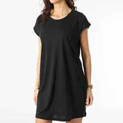 Noisy May Robe Tee Shirt Femme Mathilde Noir