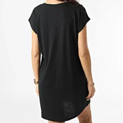 Noisy May Robe Tee Shirt Femme Mathilde Noir -Promos Sublisane Magasin noisy may 300347 27019765 BLACK 20220204T160525 04