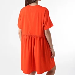 Noisy May Robe Femme Kerry Orange -Promos Sublisane Magasin noisy may 303132 27015315 CHERRY TOMATO 20220225T135335 04