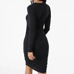 Noisy May Robe Manches Longues Femme April Noir -Promos Sublisane Magasin noisy may 322336 27021283 BLACK 20220621T135006 04