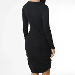 Noisy May Robe Pull Femme Drakey Noir -Promos Sublisane Magasin noisy may 341188 27022698 BLACK 20221103T113338 04