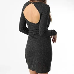 Noisy May Robe Femme Prasi Noir Chiné 9 Noisy May Robe Femme Prasi Noir Chiné -Promos Sublisane Magasin noisy may 341901 27022157 DARK GREY MEL 20221117T100104 04