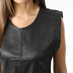 Noisy May Robe Sans Manches Femme Mali Noir -Promos Sublisane Magasin noisy may 343609 27022221 BLACK GLITTER 20221117T095612 02