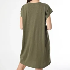 Noisy May Robe Tee Shirt Femme Vert Kaki -Promos Sublisane Magasin noisy may 356552 27019765 BURNT OLIVE 20230208T152747 04