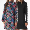 Robe Manches Longues A Bandes Femme Flower Réversible Noir Bleu Rouge -Promos Sublisane Magasin none 371728 ROBES REVERSIBLE FLOWER FLOWER BLACK 20230602T081336 01