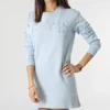ONLY Robe Sweat Crewneck Femme Paris Bleu Clair 2 ONLY Robe Sweat Crewneck Femme Paris Bleu Clair -Promos Sublisane Magasin only 300317 15253928 CASHMERE BLUE PARIS EMB 20220201T161834 01