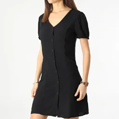 ONLY Robe Chemise Femme Lucy Noir -Promos Sublisane Magasin only 301432 15249781 BLACK 20220201T163854 03