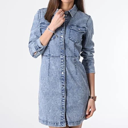 ONLY Robe Jean Femme Tammi Bleu Denim 3 ONLY Robe Jean Femme Tammi Bleu Denim