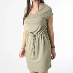 ONLY Robe Femme Clara Vert Kaki 8 ONLY Robe Femme Clara Vert Kaki -Promos Sublisane Magasin only 307762 15259068 SLAT GREEN SLAT GREEN 20220309T151110 03