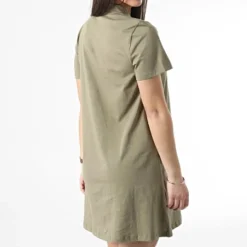 ONLY Robe Polo Femme Fenja Vert Kaki -Promos Sublisane Magasin only 308509 15257523 MERMAID 20220310T161007 04