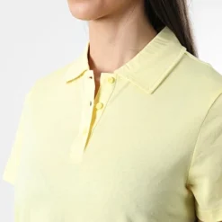 ONLY Robe Polo Femme Fenja Jaune -Promos Sublisane Magasin only 308512 15257523 LEMON MERRINGUE 20220310T160904 02